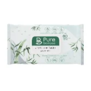 Product: 3PACK/80F PURE BAMBOO COMPOSTABLE BABY WIPES