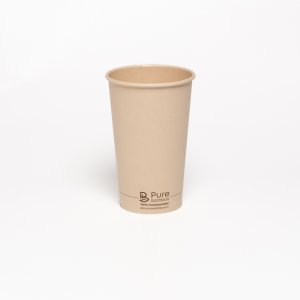 Product: PURE BAMBOO HOT GLASS SINGLE WALL 16OZ - 1000/CASE