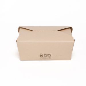  PURE BAMBOO DELI BOX NUM8 COMPOSTABLE 200/BOITES