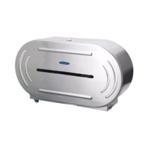 Product: DOUBLE TOILET PAPER DISPENSER JRT STAINLESS STEEL